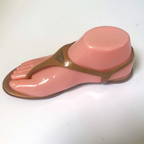 Nude-Colored Prada Sandals - Picture 3 of 12